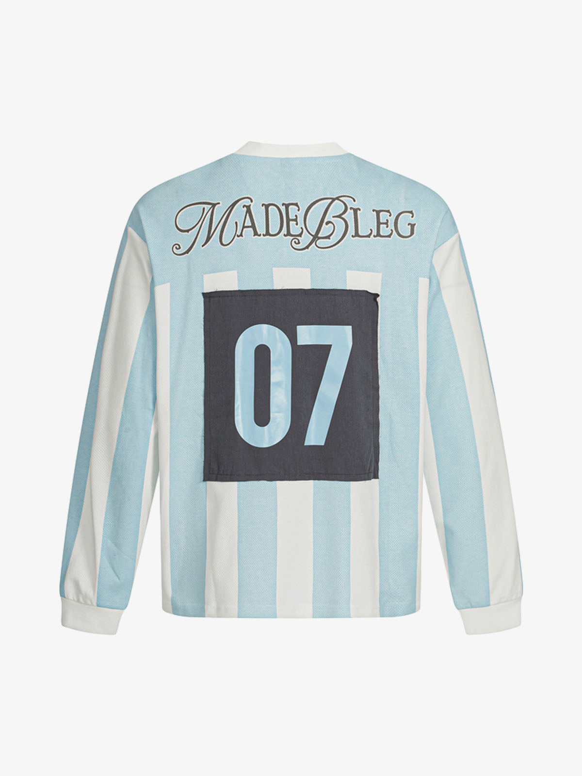 Striped Long Sleeve Jersey with Bold Number Design for Sports Enthusiasts 