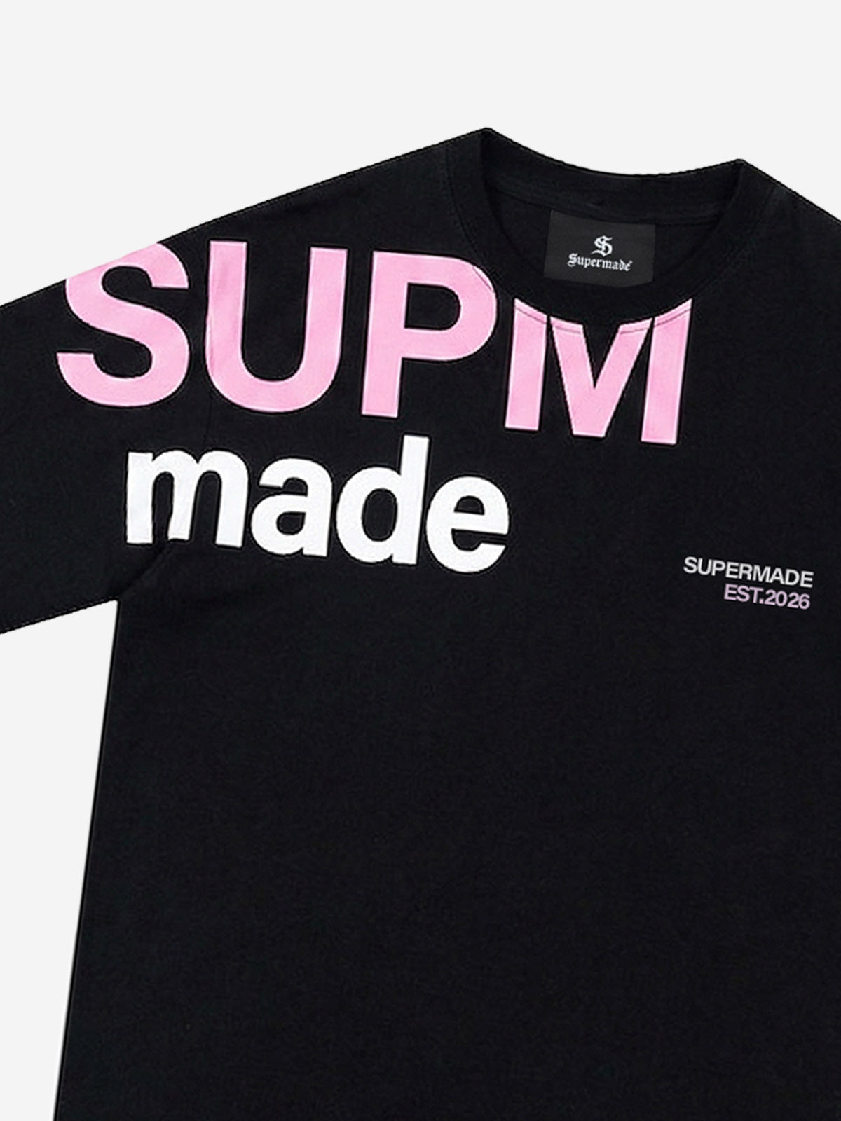 Oversized Letter Print Cotton T-Shirt