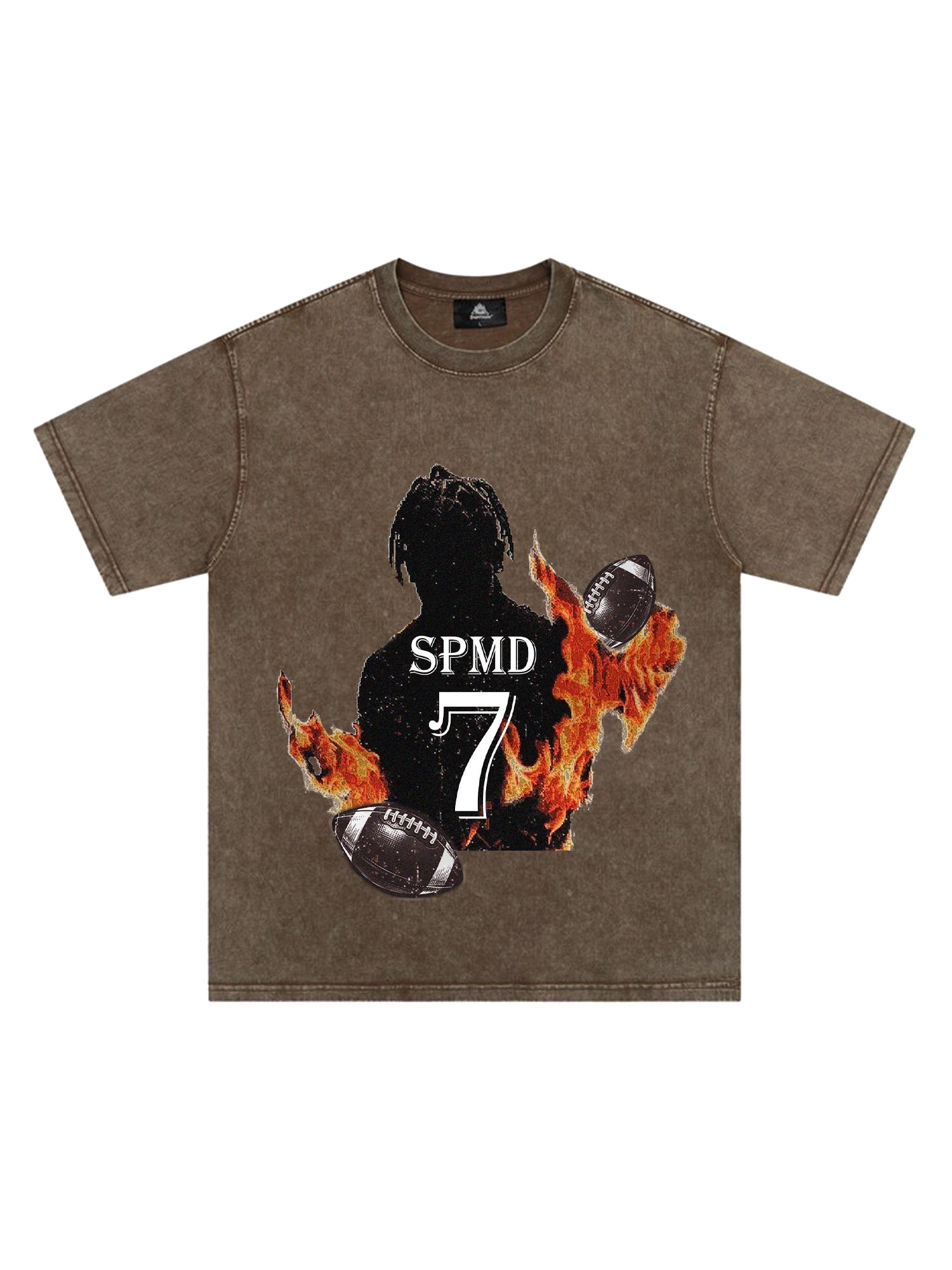 Super Bowl Football Print T-shirt 