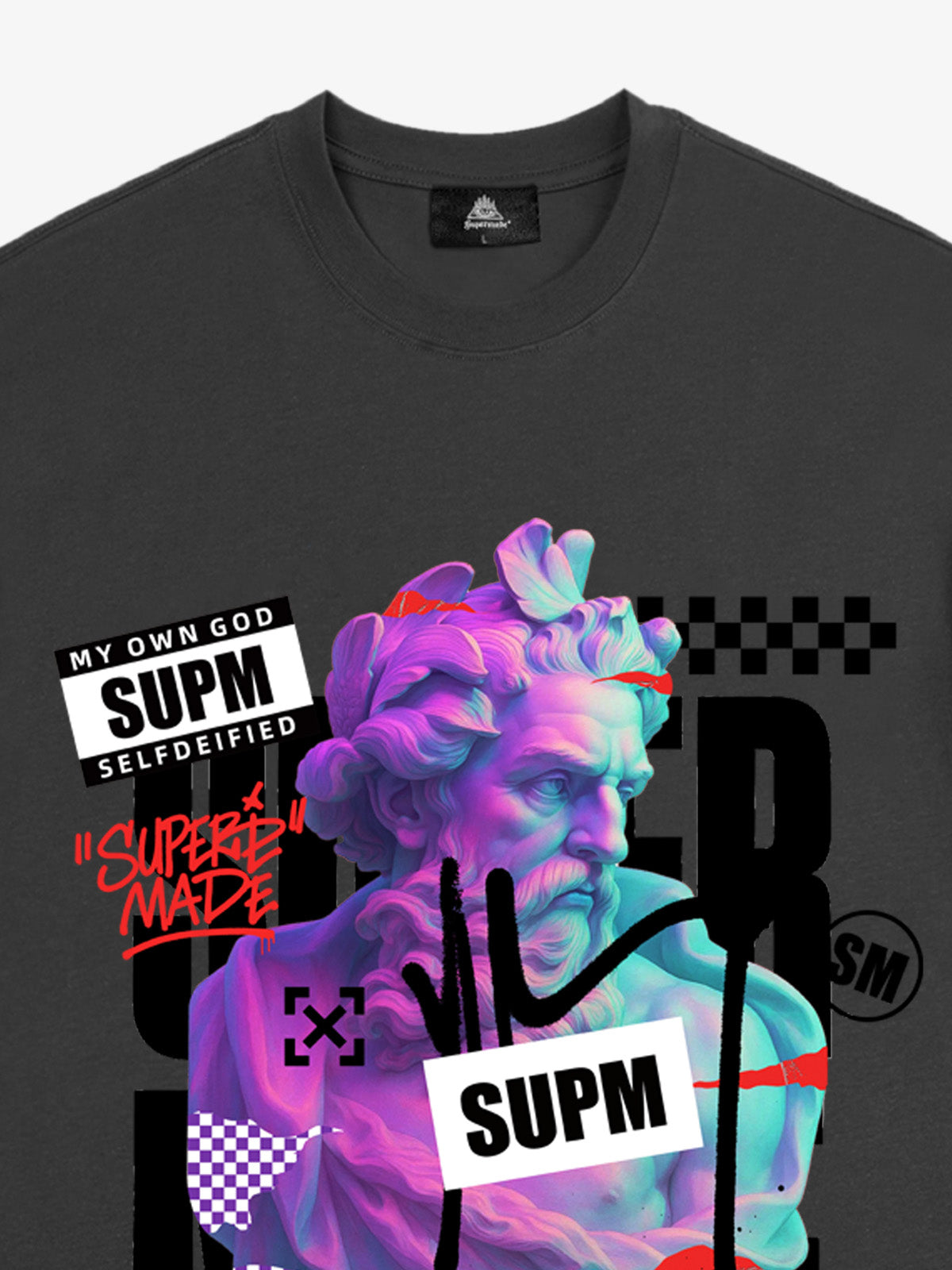 Unique Graphic T-Shirt with Bold Artistic Design for Men 