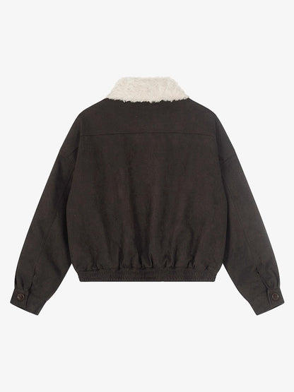 Stylish Faux Fur Collar Jacket for Men and Women - Trendy Design with High-Quality Features 