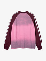 Portrait Graphic Contrast-Stripe Long Sleeve Tee