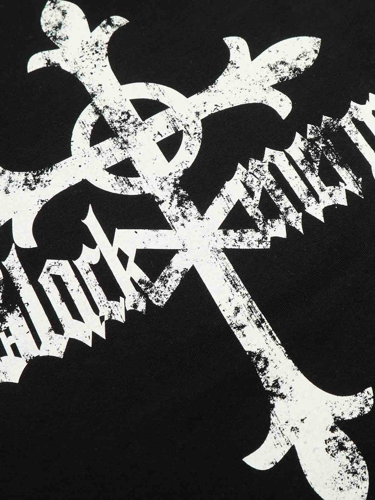 Cross Graphic Stripe Raglan Long Sleeve T-Shirt