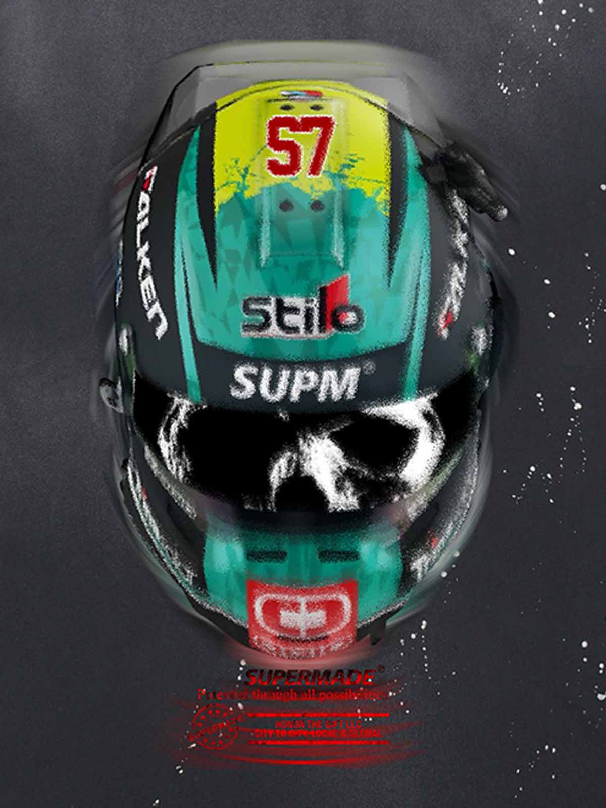 Racing Helmet Graphic T-Shirt 