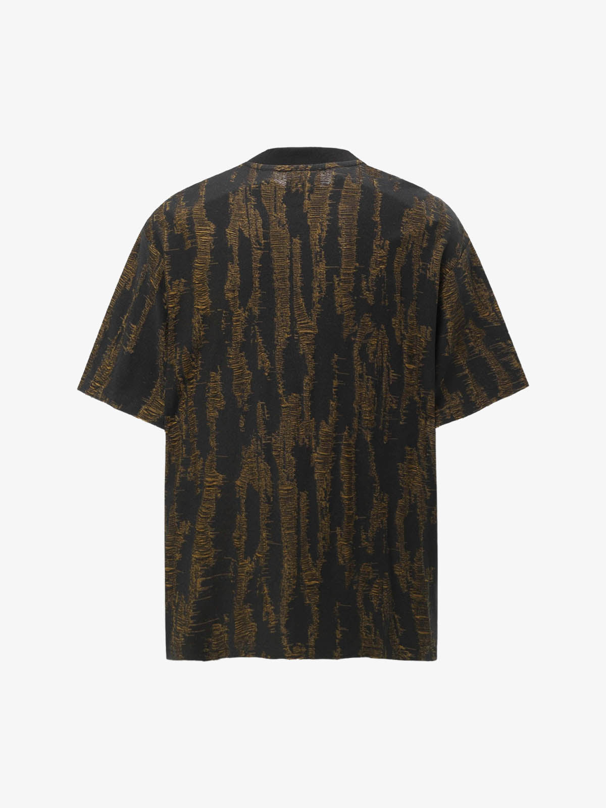 Distressed Letter Embroidered Short-sleeved T-shirt 