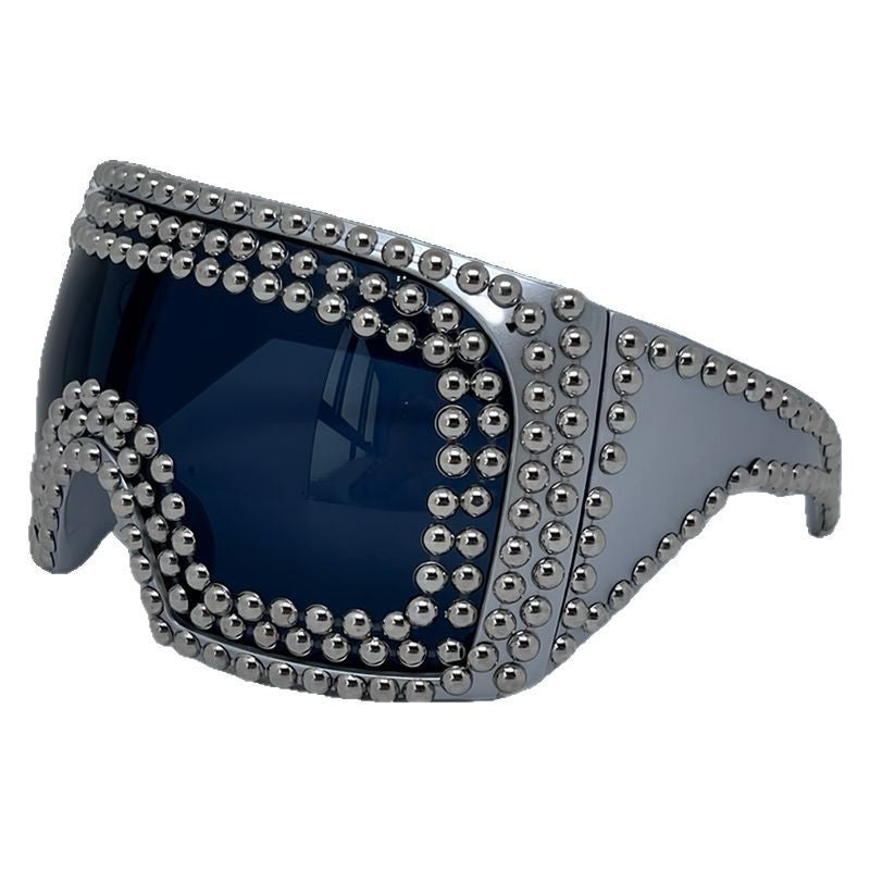 Punk Party Oversized Square Studded Sunglasses 