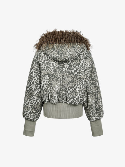 Winter-Ready Corduroy Jacket with Faux Fur Trim for Men 