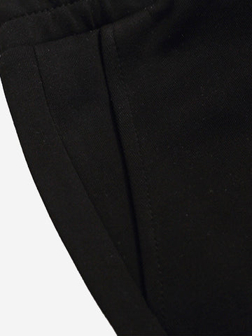 Striped Badge Graphic Double-Waist Track Pants