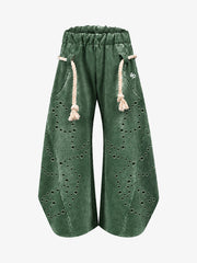 Washed Spray-Edge Zip Hoodie & Curved-Leg Sweatpants Set