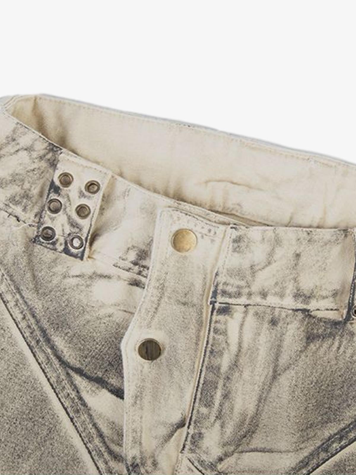 Scimitar Graphic Distressed Jeans