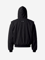 Washed Deconstructed Multi-Pocket Hooded Jacket