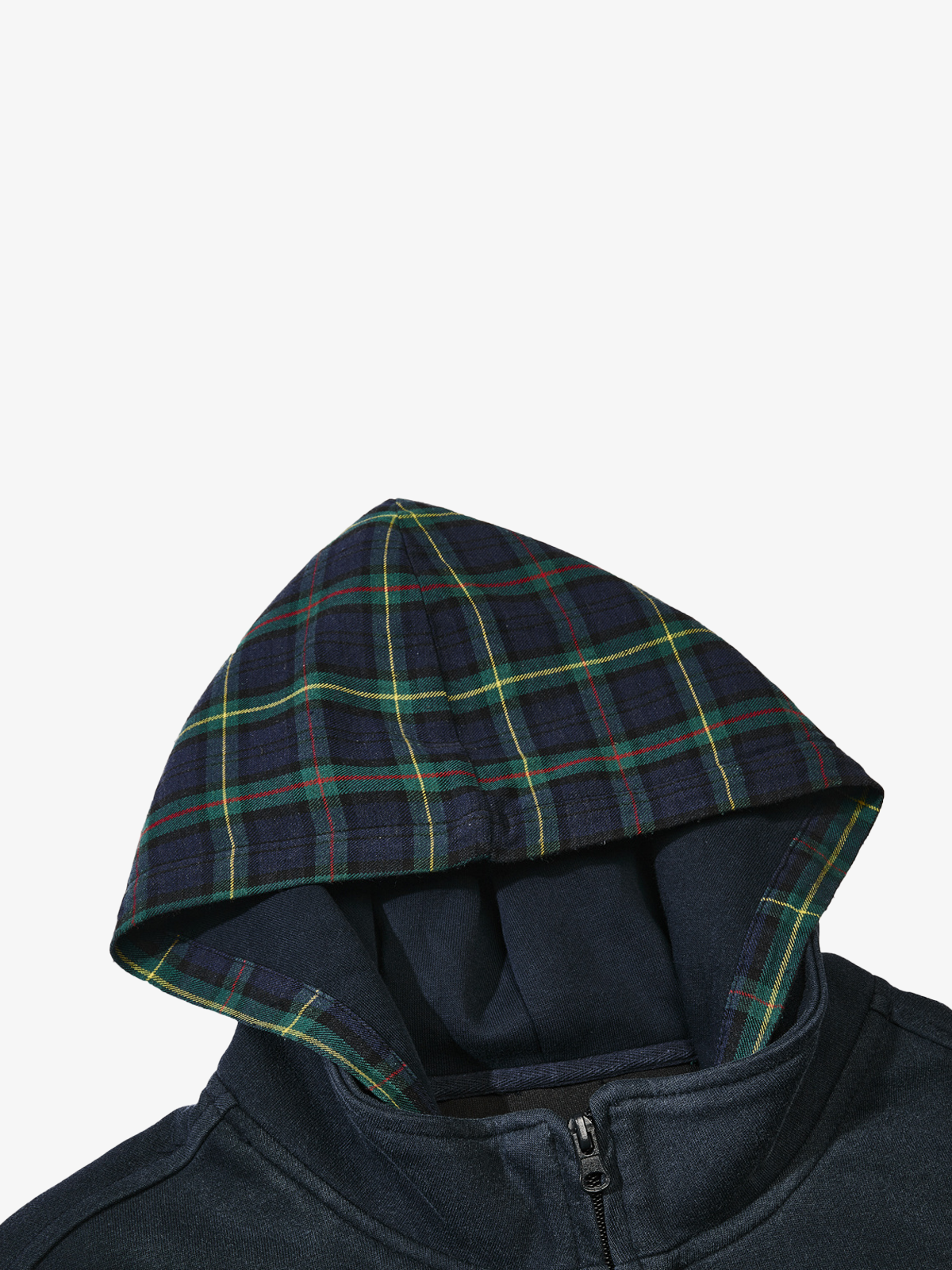 Washed Cropped Zip Hoodie