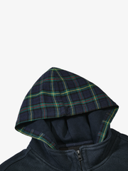 Washed Cropped Zip Hoodie