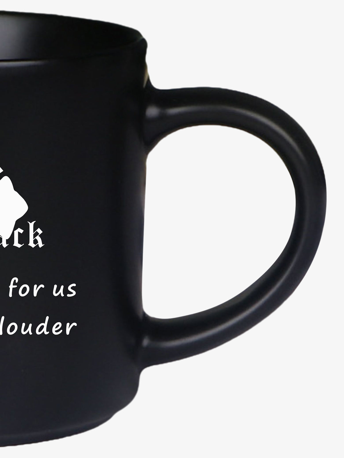 Supermade Black Gothic Cross Pattern Mug 