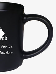 Supermade Black Gothic Cross Pattern Mug 