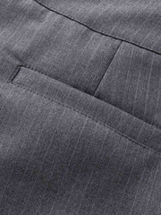 Double Waist Pinstripe Balloon Pants 