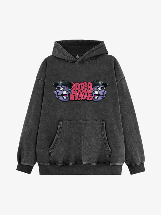 Supermade Graffiti Design Hoodie 