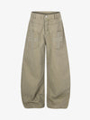 Baggy Pants mit Strass-Kreuzmuster
