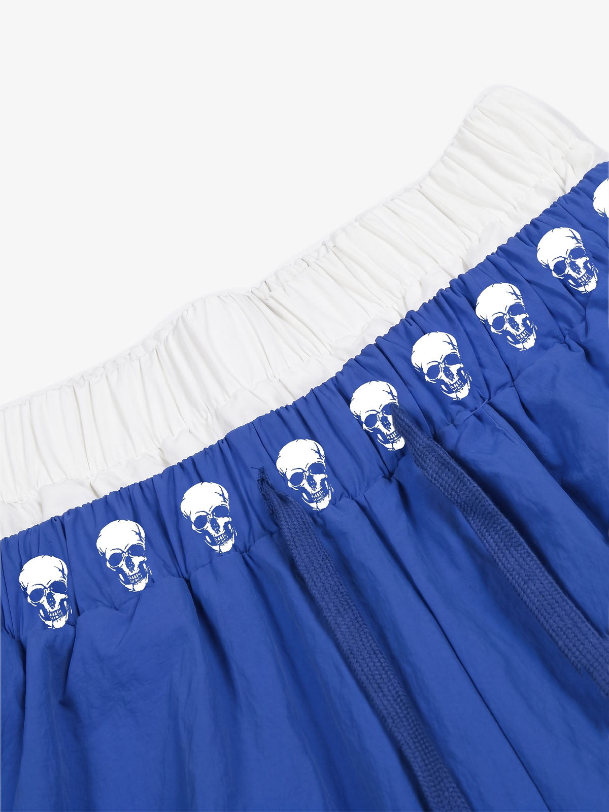 Layered Skull-Graphic Track Pants