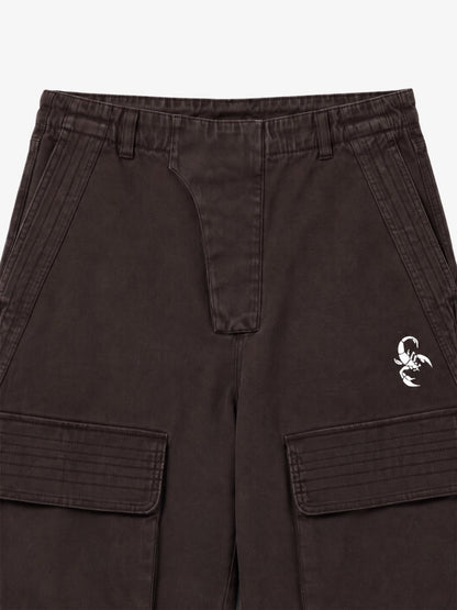 Washed Multi-Pocket Cargo Pants