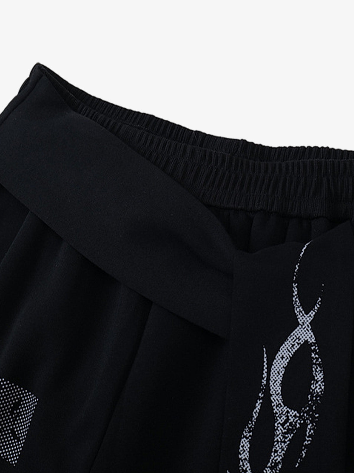 Dark Street Letter Flame Sweatpants 