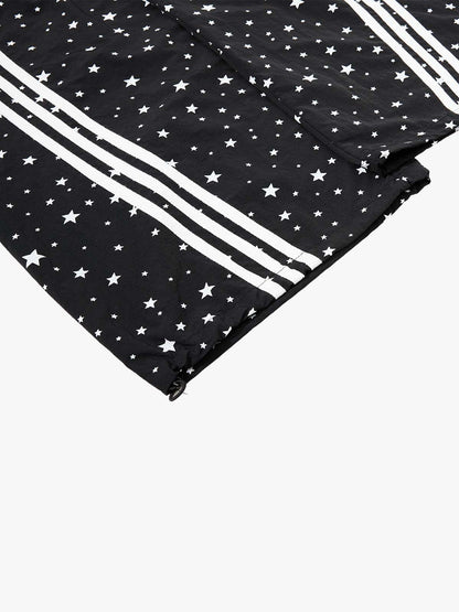 Star Pattern Side Stripe Baggy Track Pants 