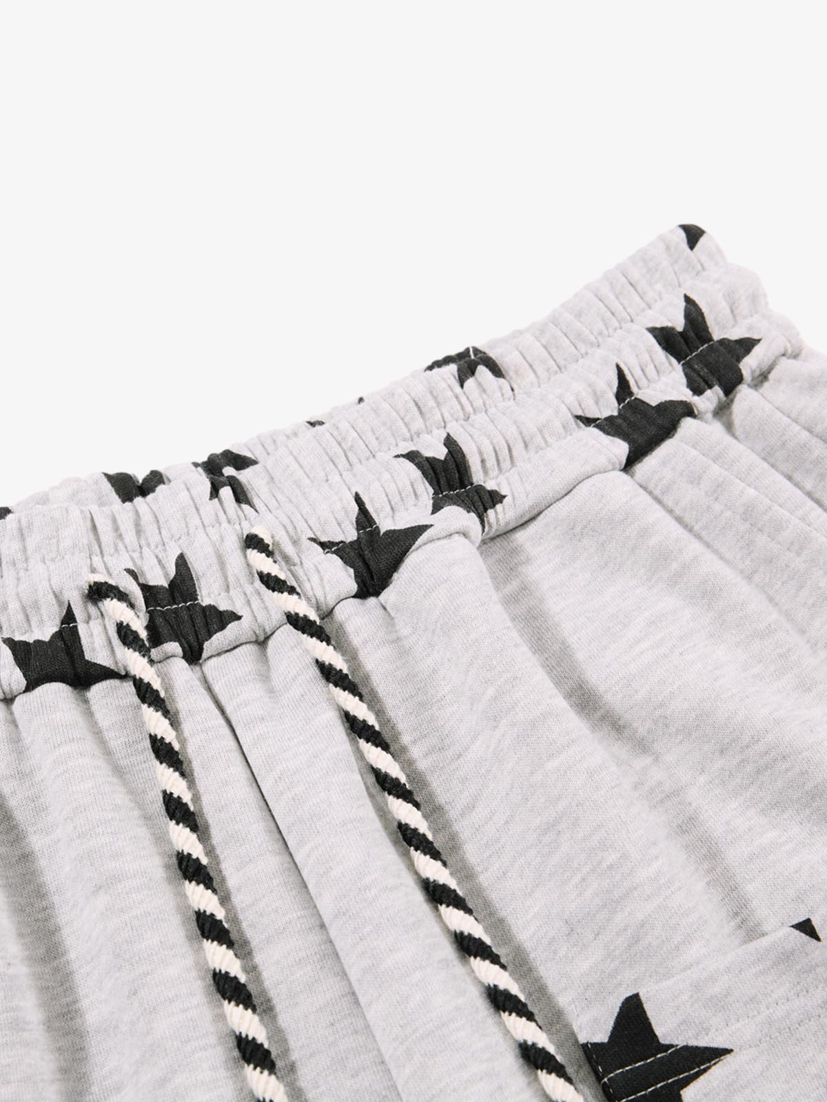 Star Print Pocket Baggy Sweatpants