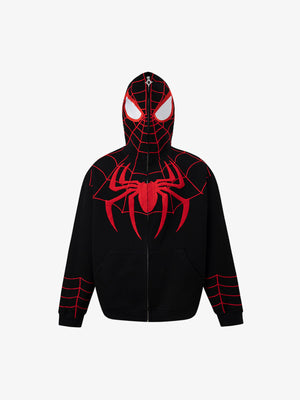 Spider Graphic Zip Hoodie