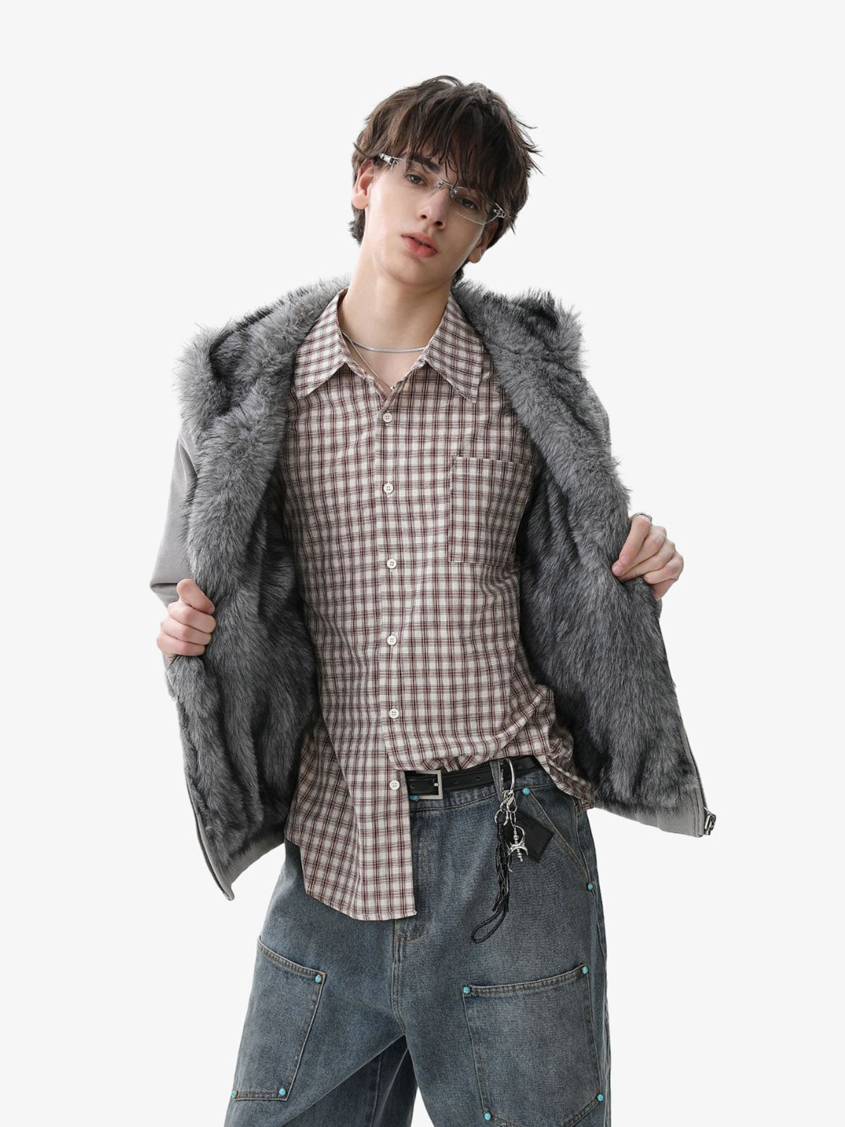Stylish Faux Fur Hooded Jacket for Winter Warmth and Fashion 