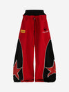 Star Color Block Double-Waist Paratrooper Pants