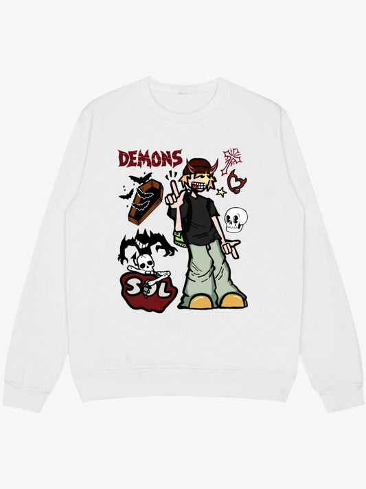 Demon Graphic Sweatshirt 