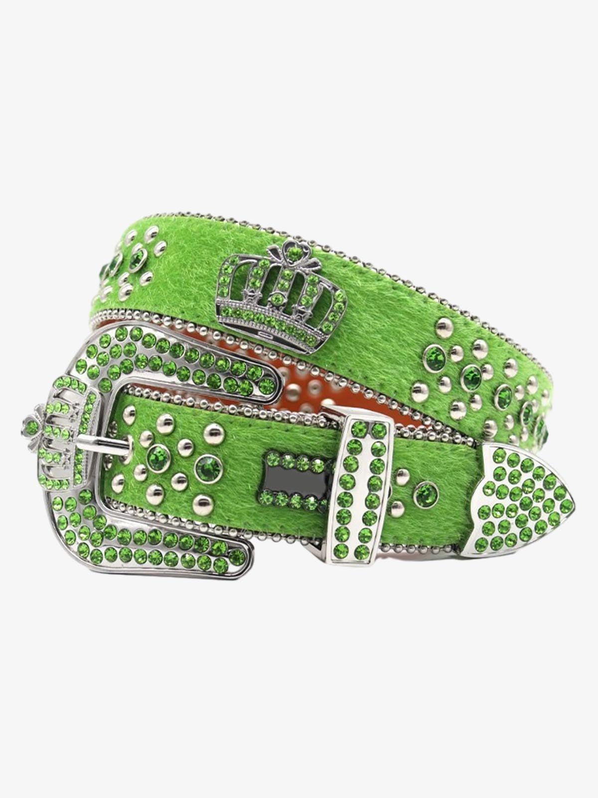 Street Hip Hop Rap-Embellished Belt