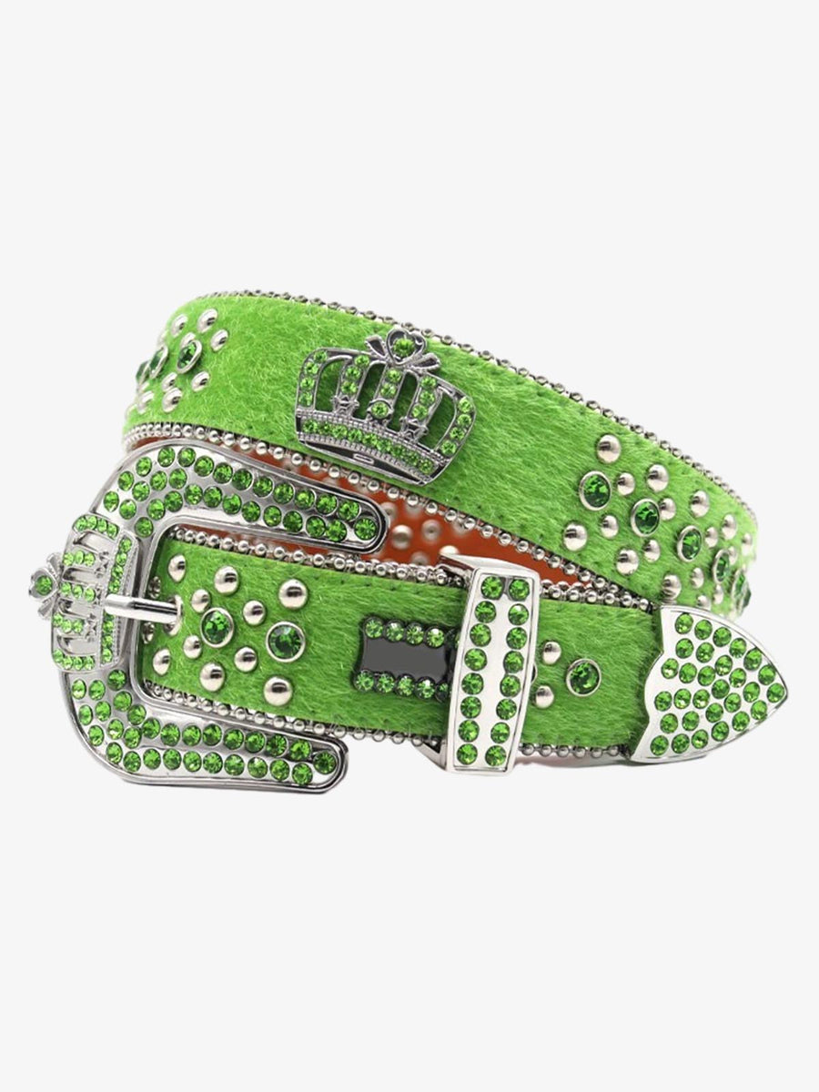 Street Hip Hop Rap-Embellished Belt