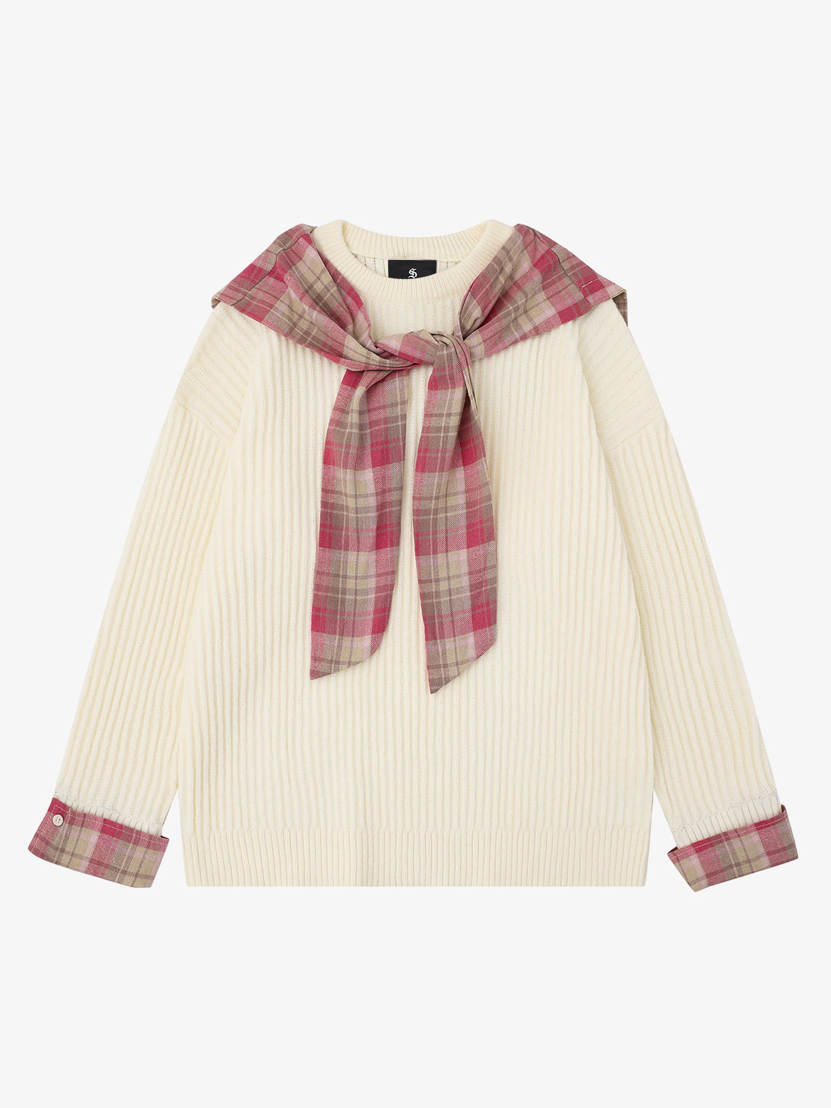 Striped Crew Neck Sweater for Women - Stylish and Cozy Winter Knitwear 