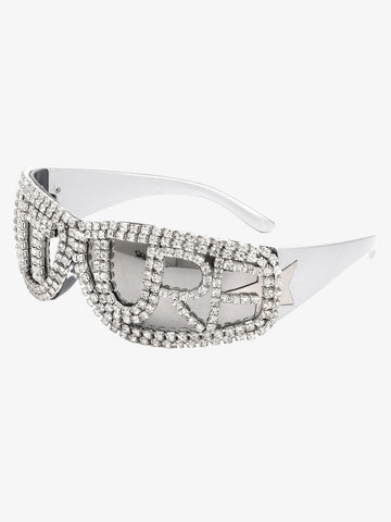 Rhinestone Embellished Sunglasses
