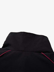 Racing Color Block Logo Graphic Zip Jacket
