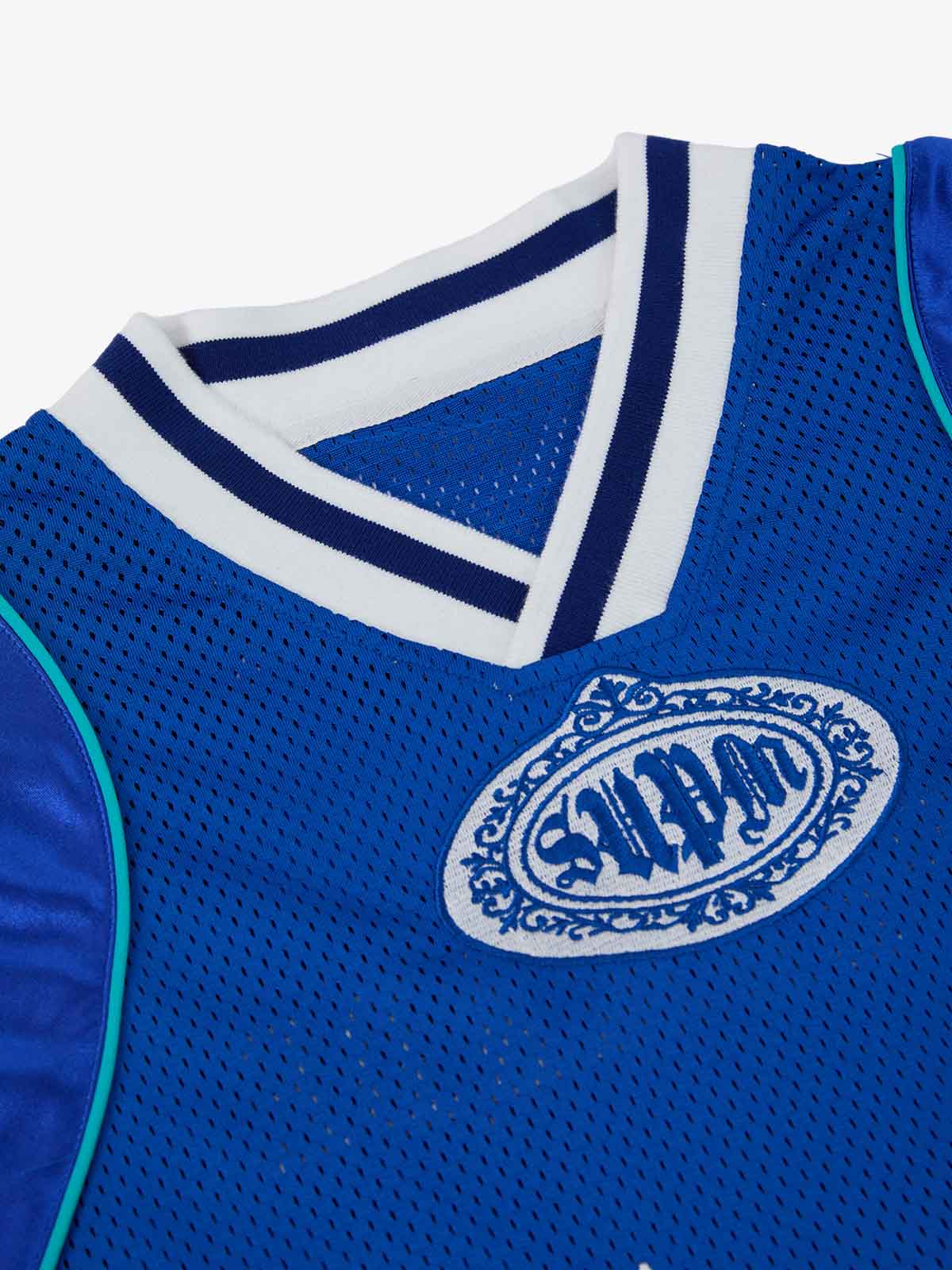 Supermade American Gothic Font Satin Mesh Jersey 