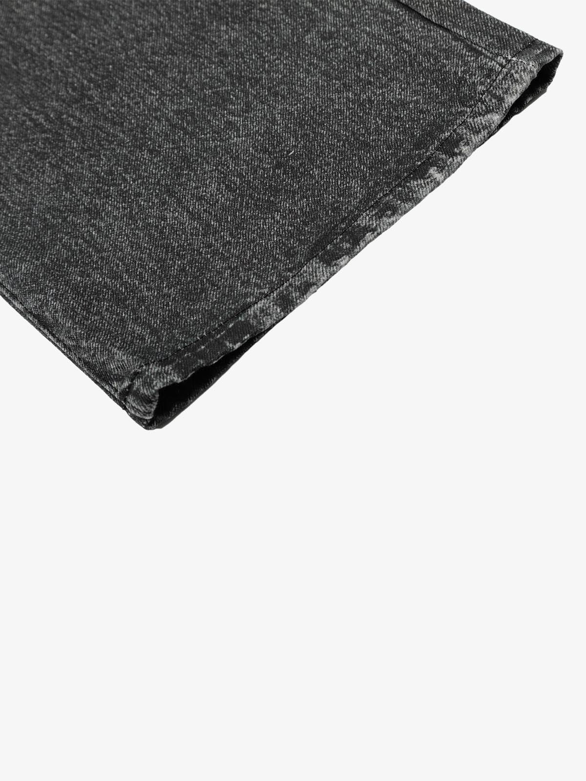 3D-printed Distressed Digital Print Cleanfit Straight Leg Jeans