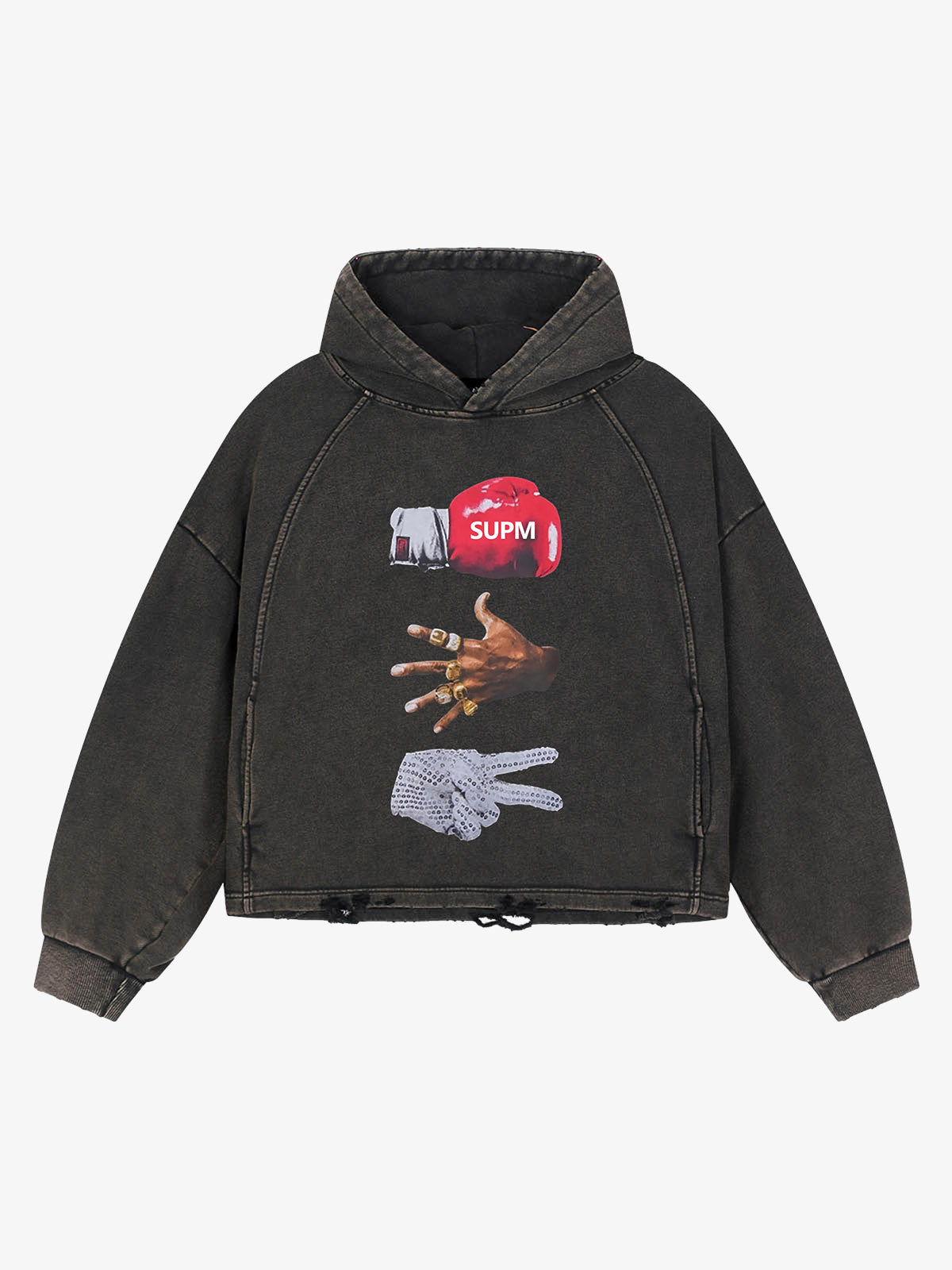 Rock-Paper-Scissors Boxing Graphic Hoodie