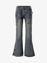 Stud Low-Rise Bootcut Jeans