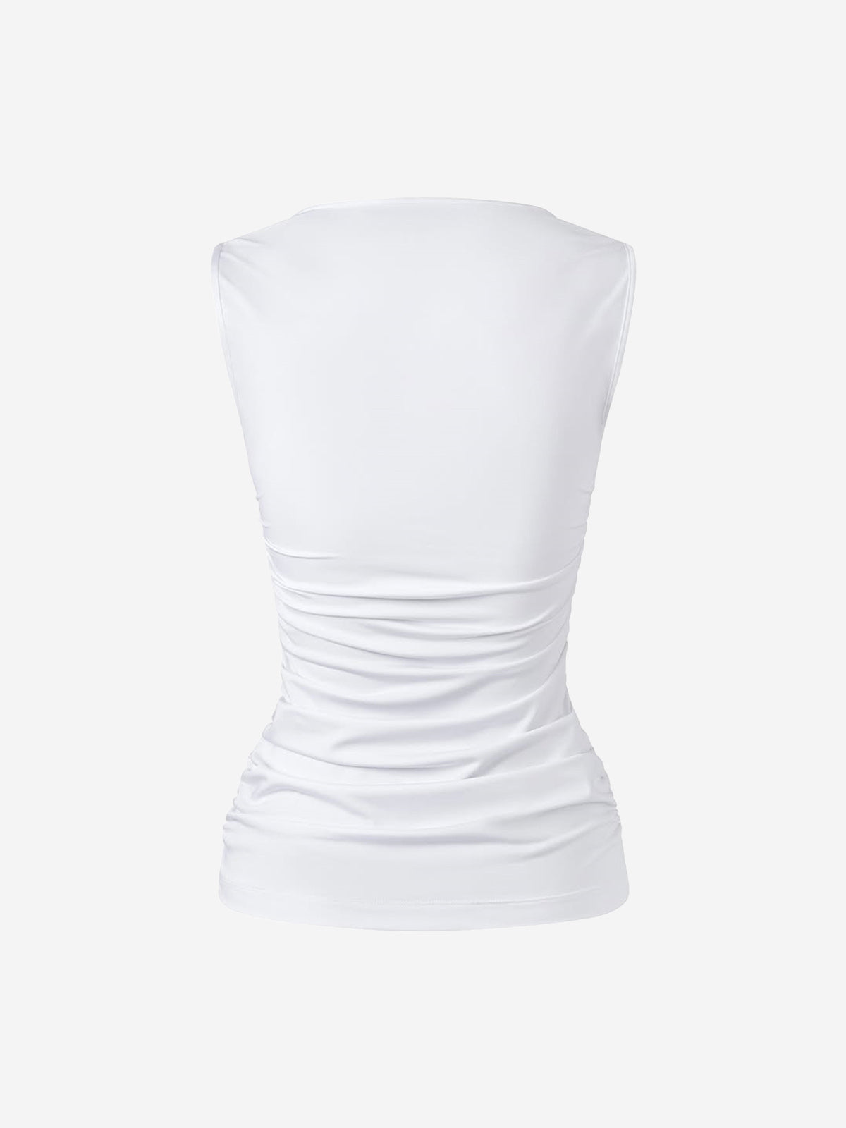 Letter Graphic Square Neck Vest
