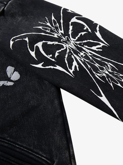 Skull Pattern Knit Sweater for Bold Fashion Statements 