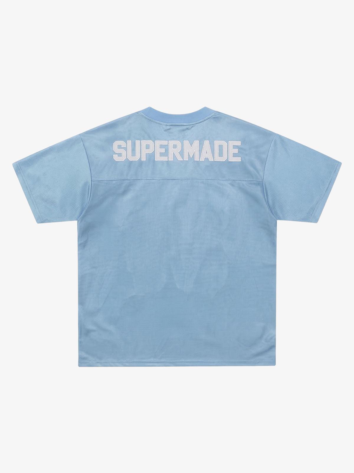 Supermade Classic Blue Embroidered Jersey Pattern Customization 