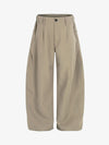 Wide-Leg Cargo Capri Pants with Multiple Pockets 