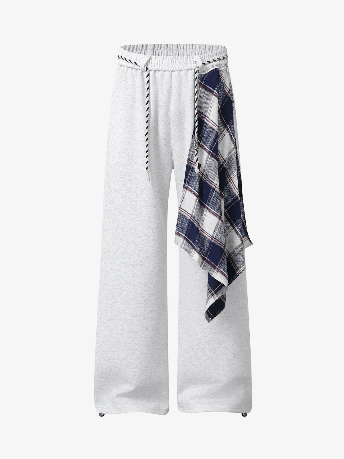 Plaid Patchwork Sweatpants 