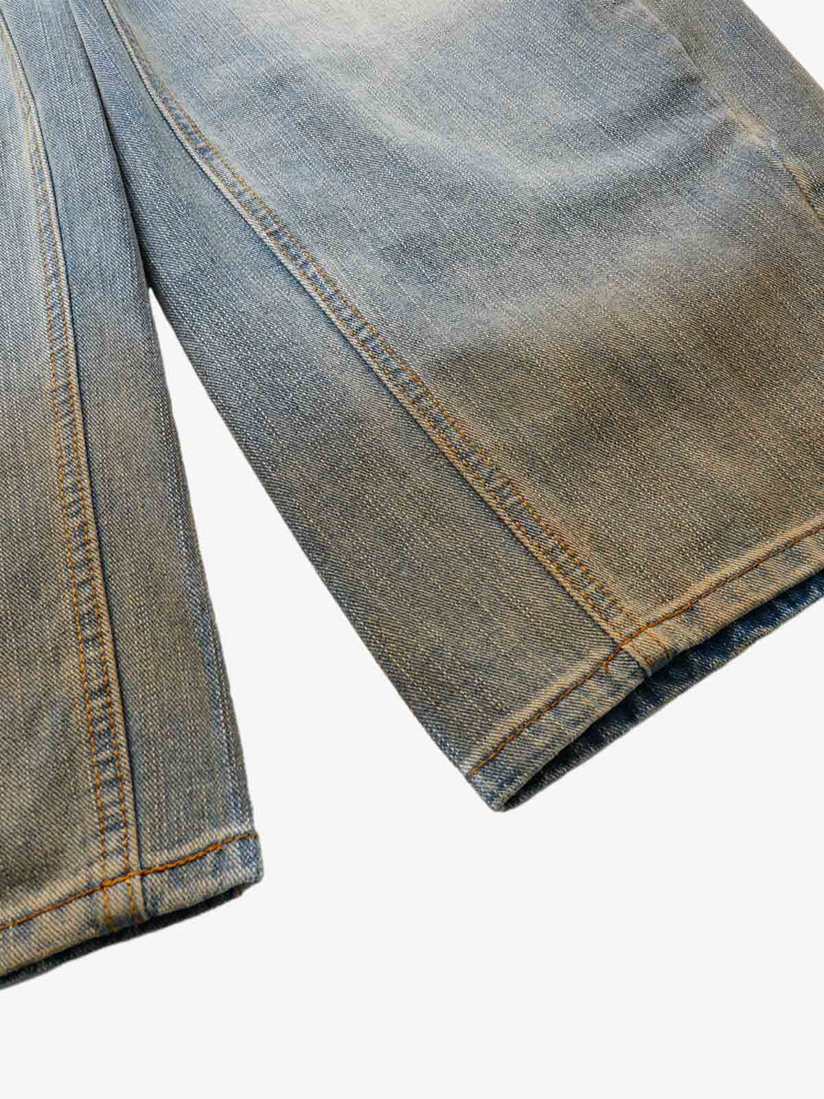 Skull Graphic Distressed Baggy Jeans