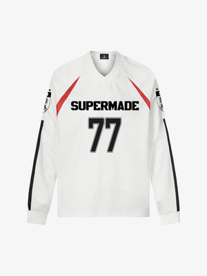 Sporty Long Sleeve Jersey with Bold Number Design for Active Enthusiasts 
