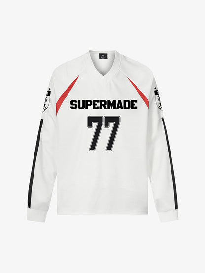 Sporty Long Sleeve Jersey with Bold Number Design for Active Enthusiasts 