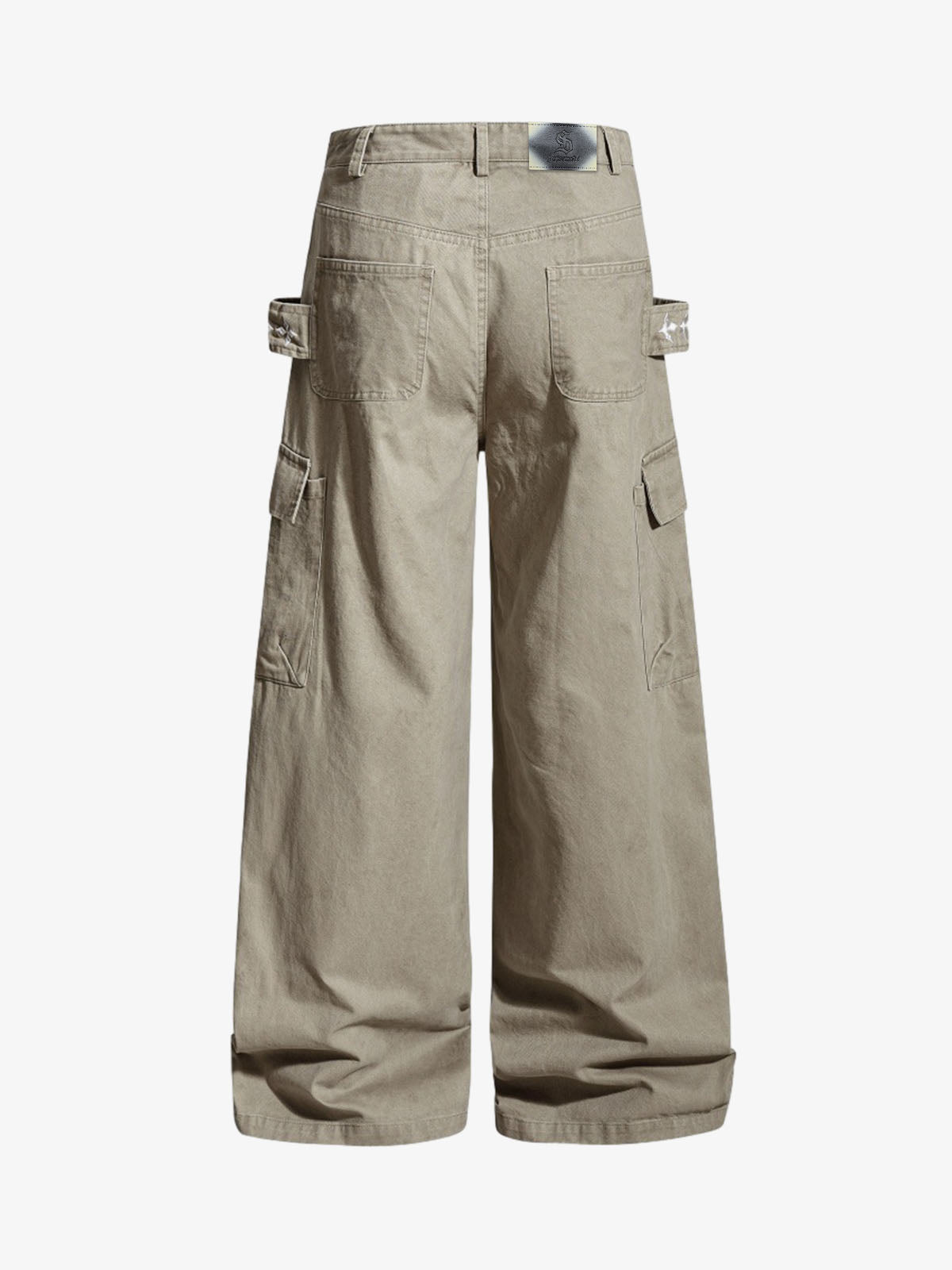 Vintage Strap Detail Carpenter Pants 