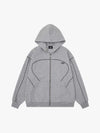 Logo Embroidered Zip Hoodie